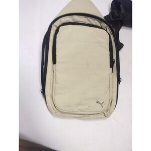 Puma Tan Beige Crossbody Sling Bag Backpack PV2-2071 Adjustable Strap Travel